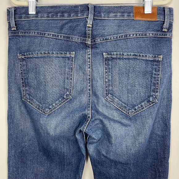 Wildfox Hello Legs Boyfriend Jeans Est Size 6 8 Blue Denim - Picture 11 of 14